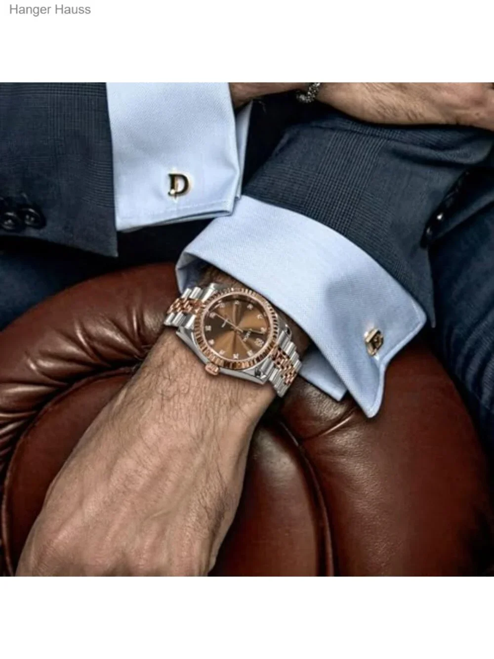 Luxury Swiss Quartz Diamond Wrist Watch for Men Women, Sapphire Crystal,